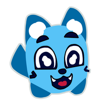 Cat with a smiling expression.